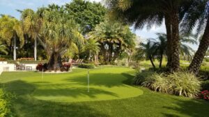 golf turf synthetic artificial grass broward landscape landscaping design