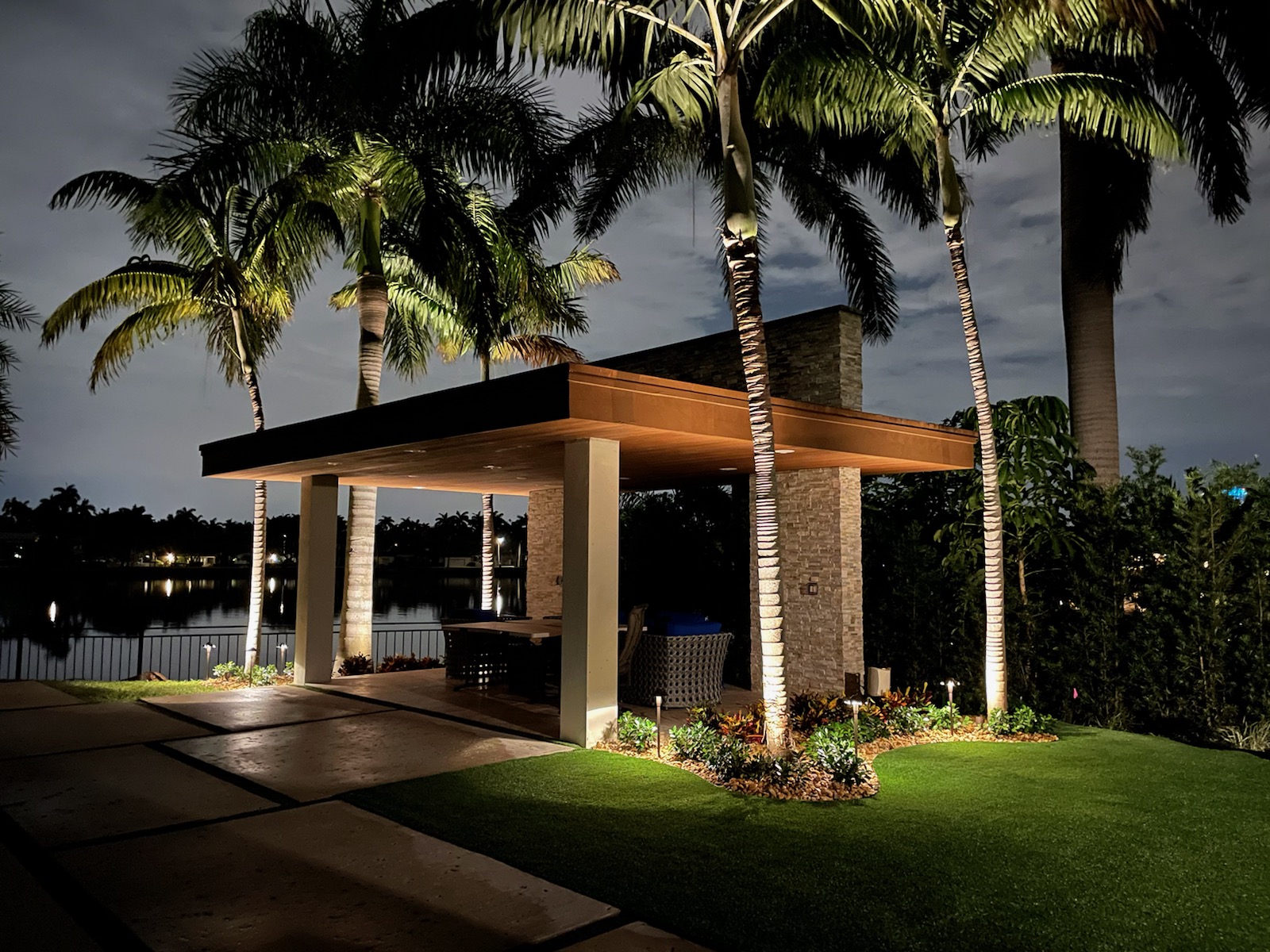 exterior lighting outdoor living landscape design pergola